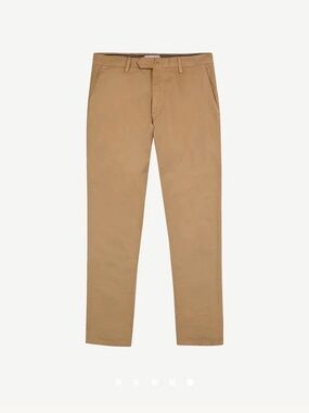 Luca Faloni Classic Straight Chino Pants in Khaki made in Italy